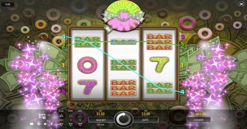 Play in Dollars to Donuts Slot Online from Rival Gaming for free now | www.challenge-myu.net